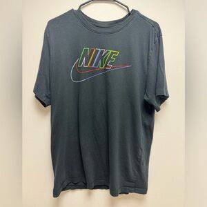 Rainbow Nike logo tee